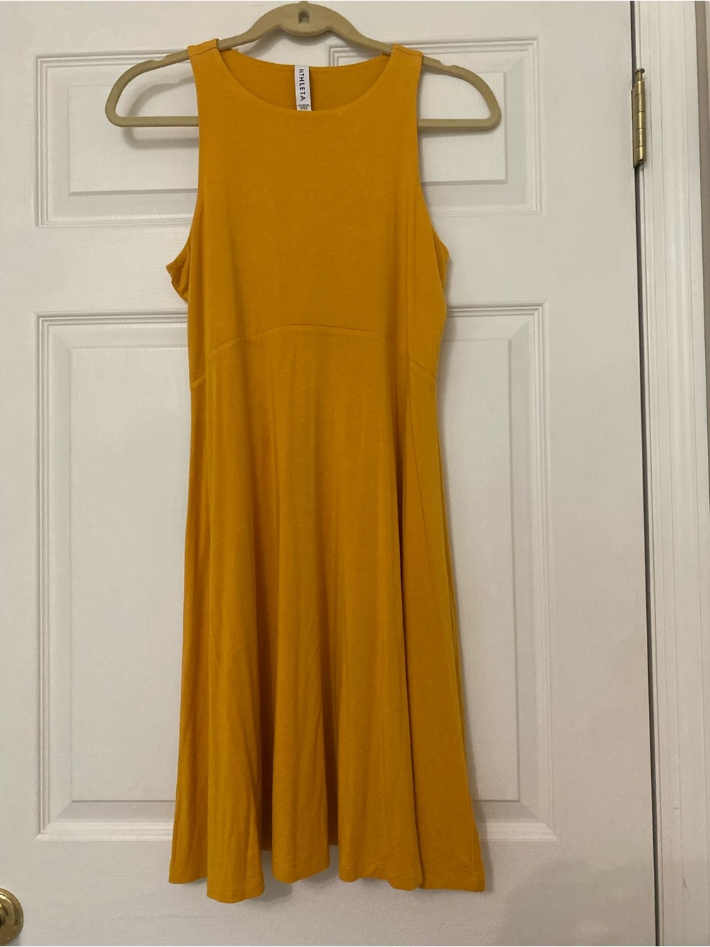 Athleta Santorini Thera Dress. Size Small. Gold Yellow Color.